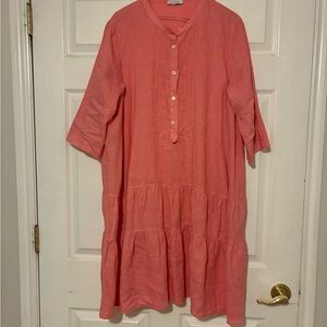 Women's pink Button-Down Dress